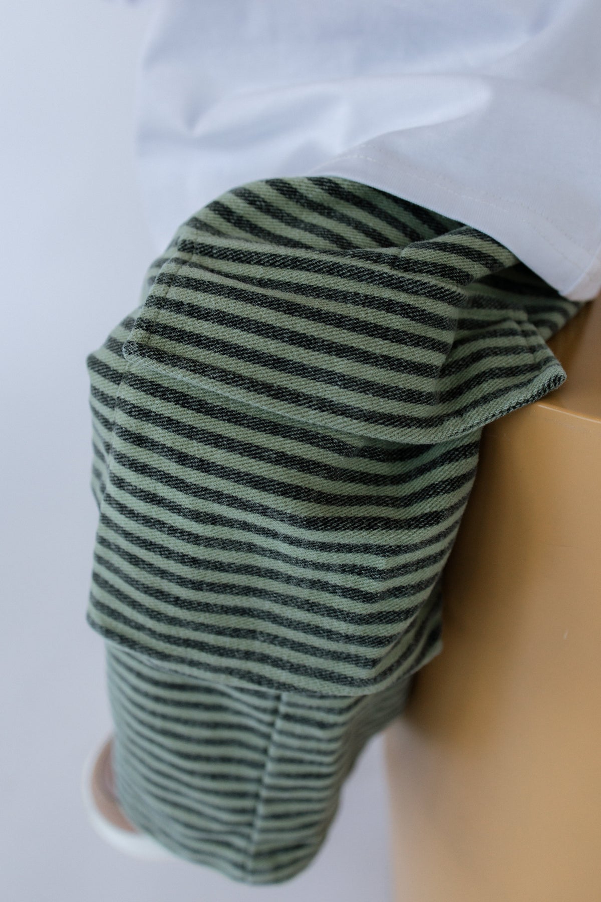 Green Stripe Cargo Pants