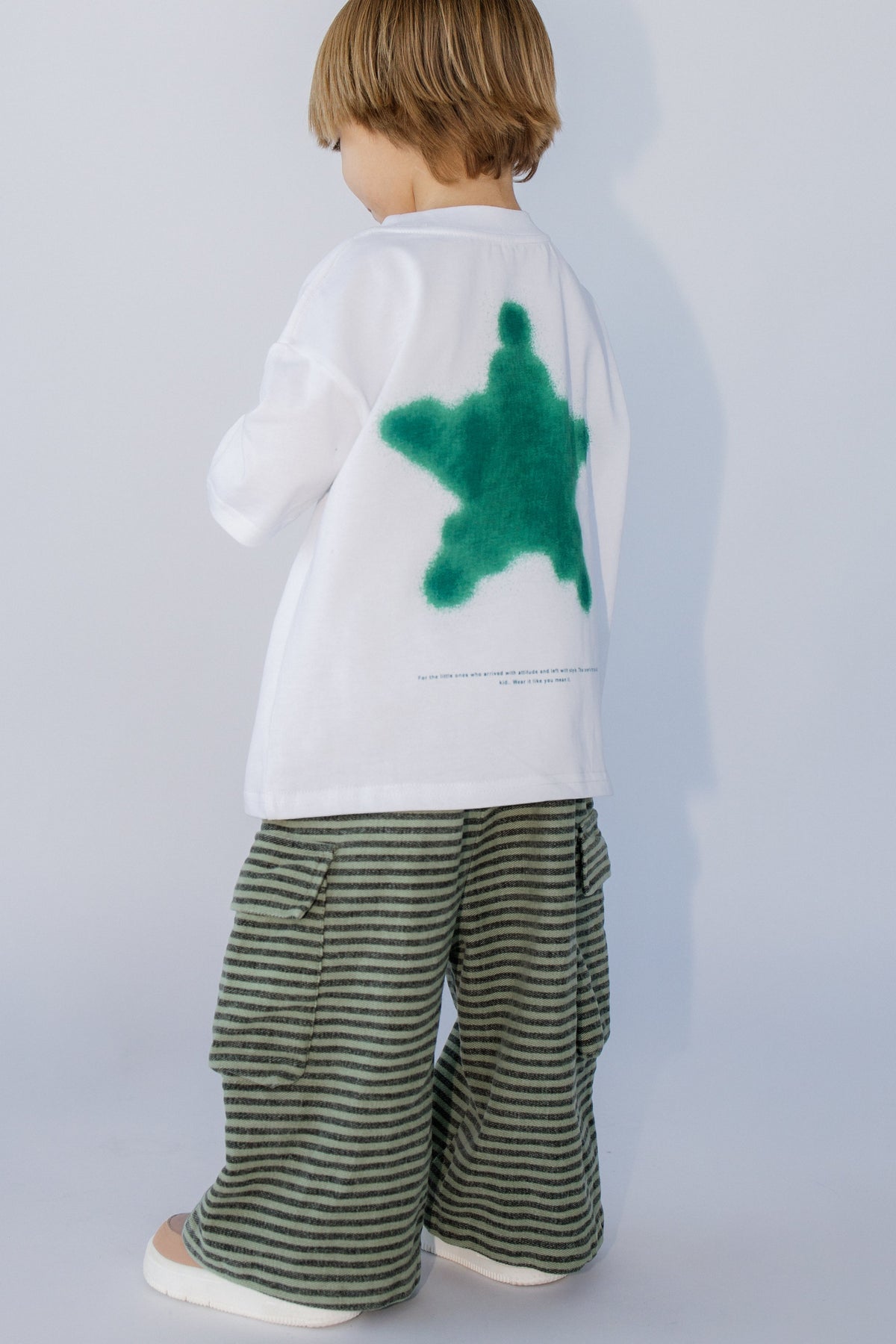 Green Stripe Cargo Pants
