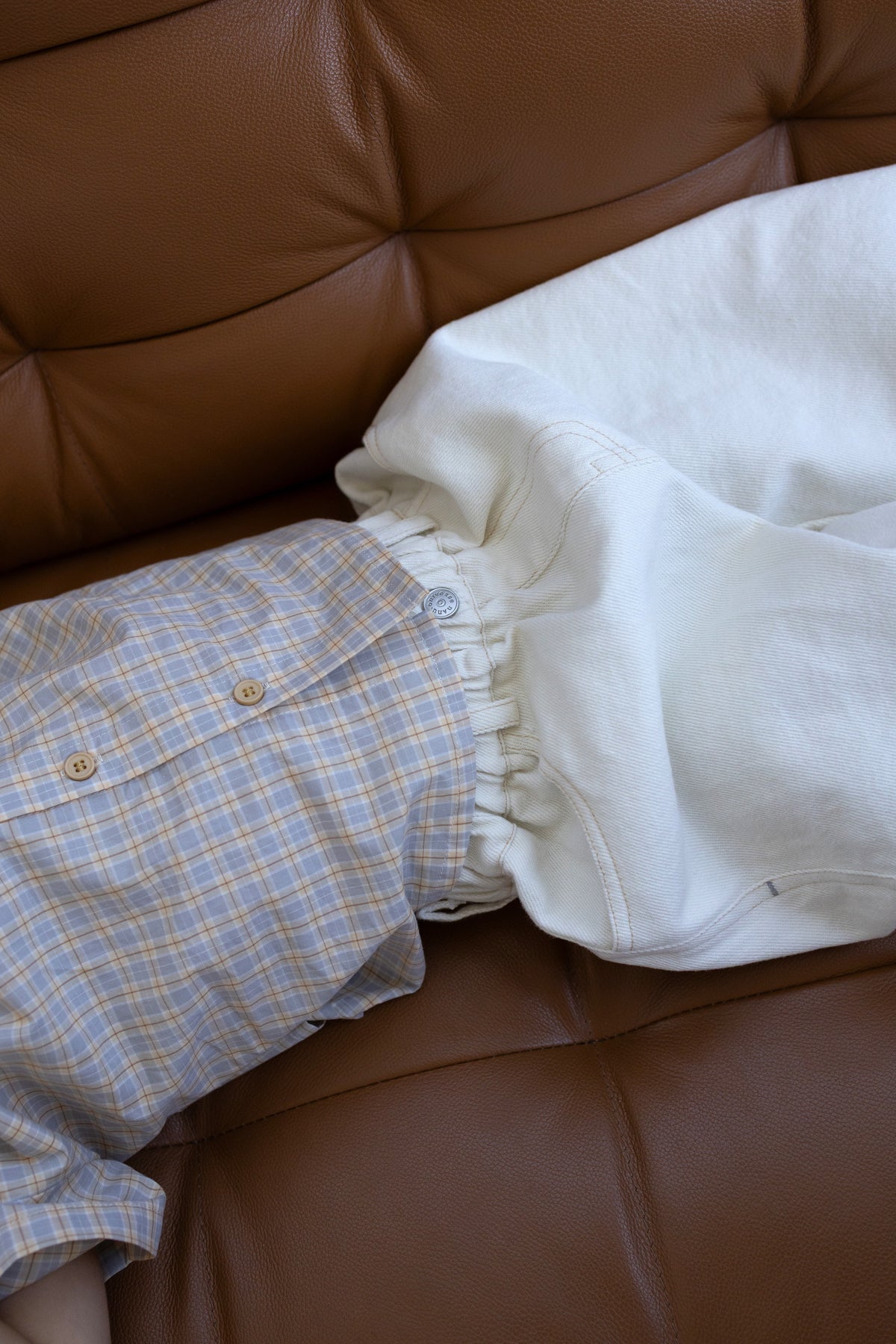 White Denim Pants