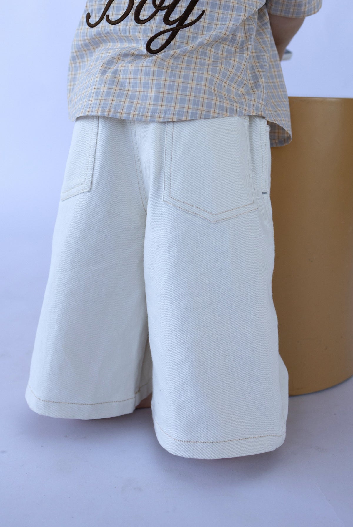 White Denim Pants