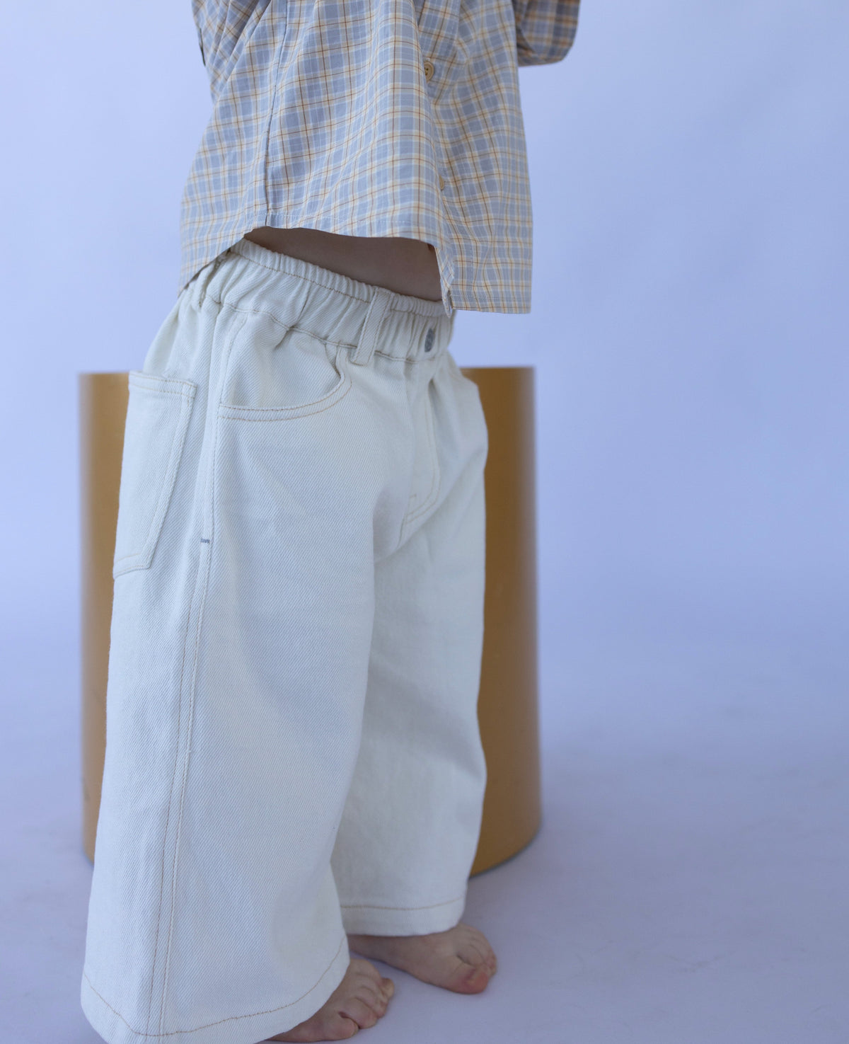 White Denim Pants