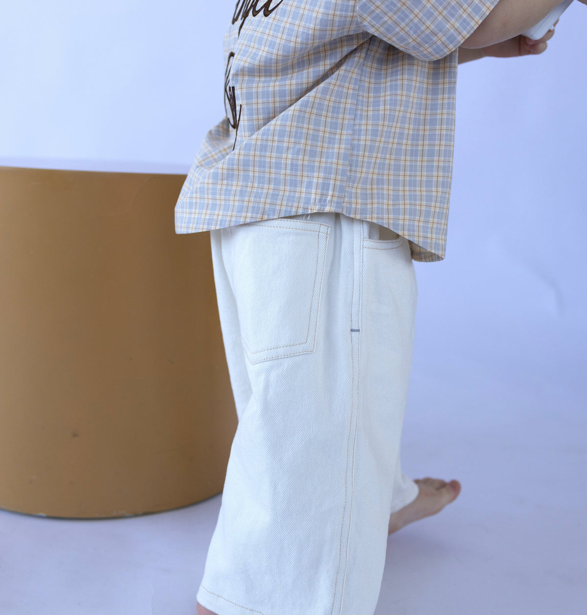 White Denim Pants