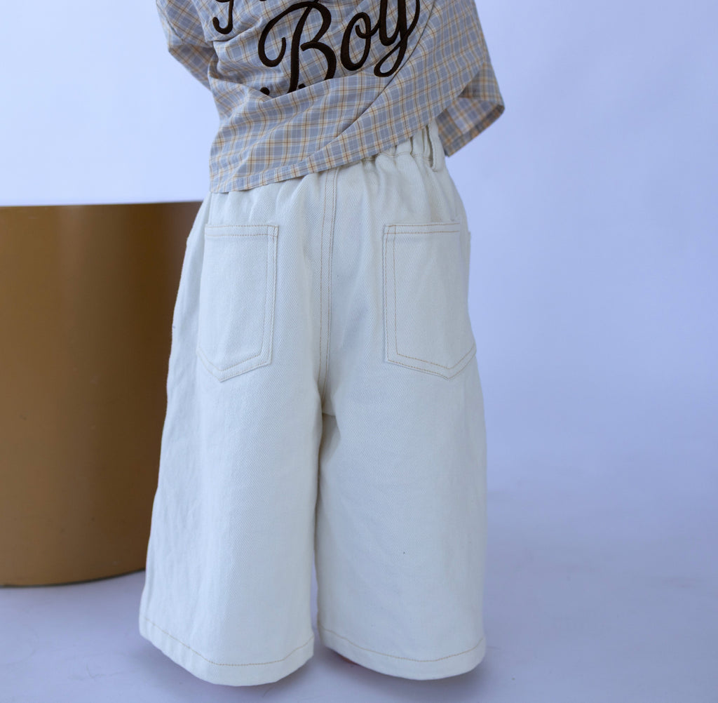 White Denim Pants