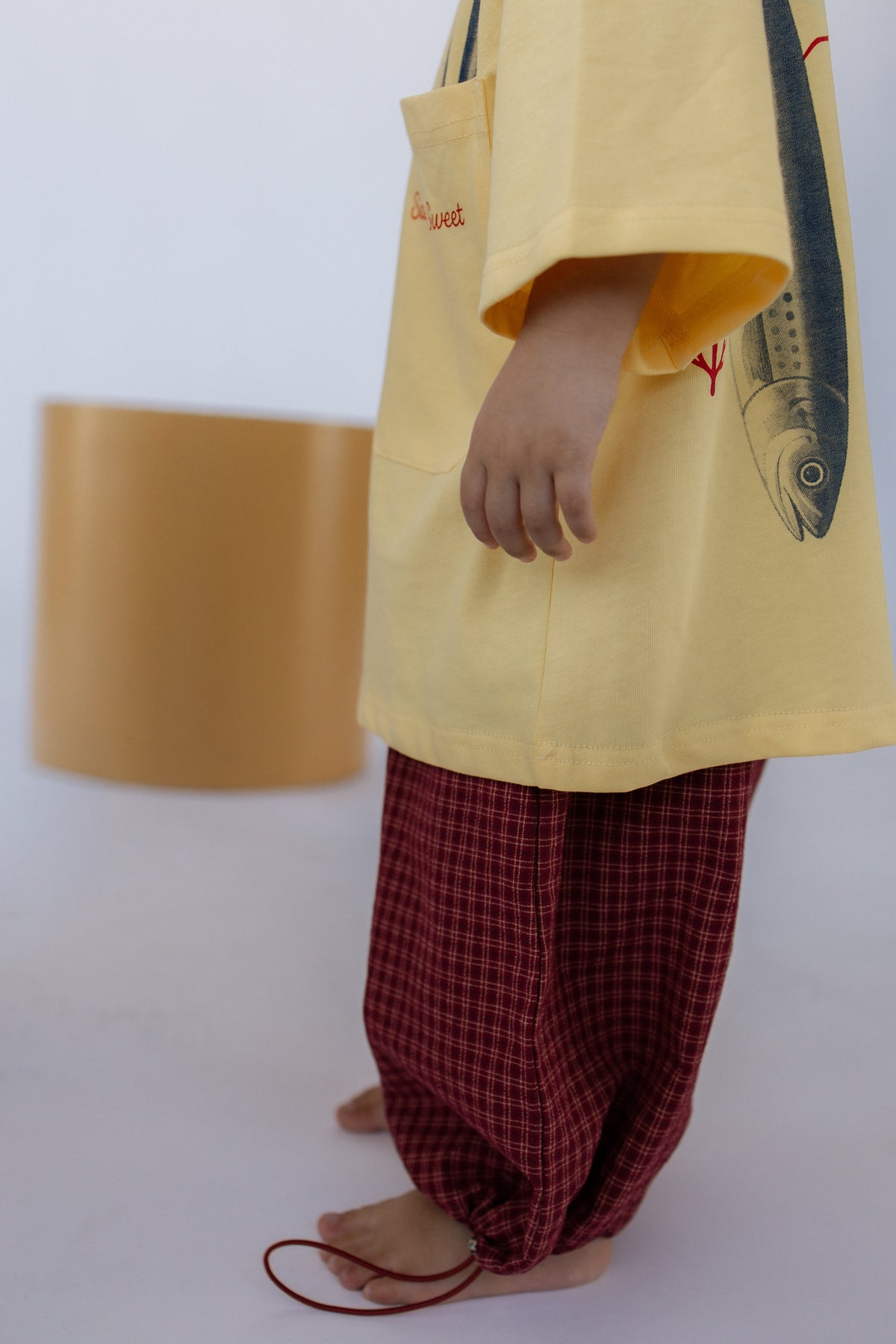 Red Check Balloon Pants