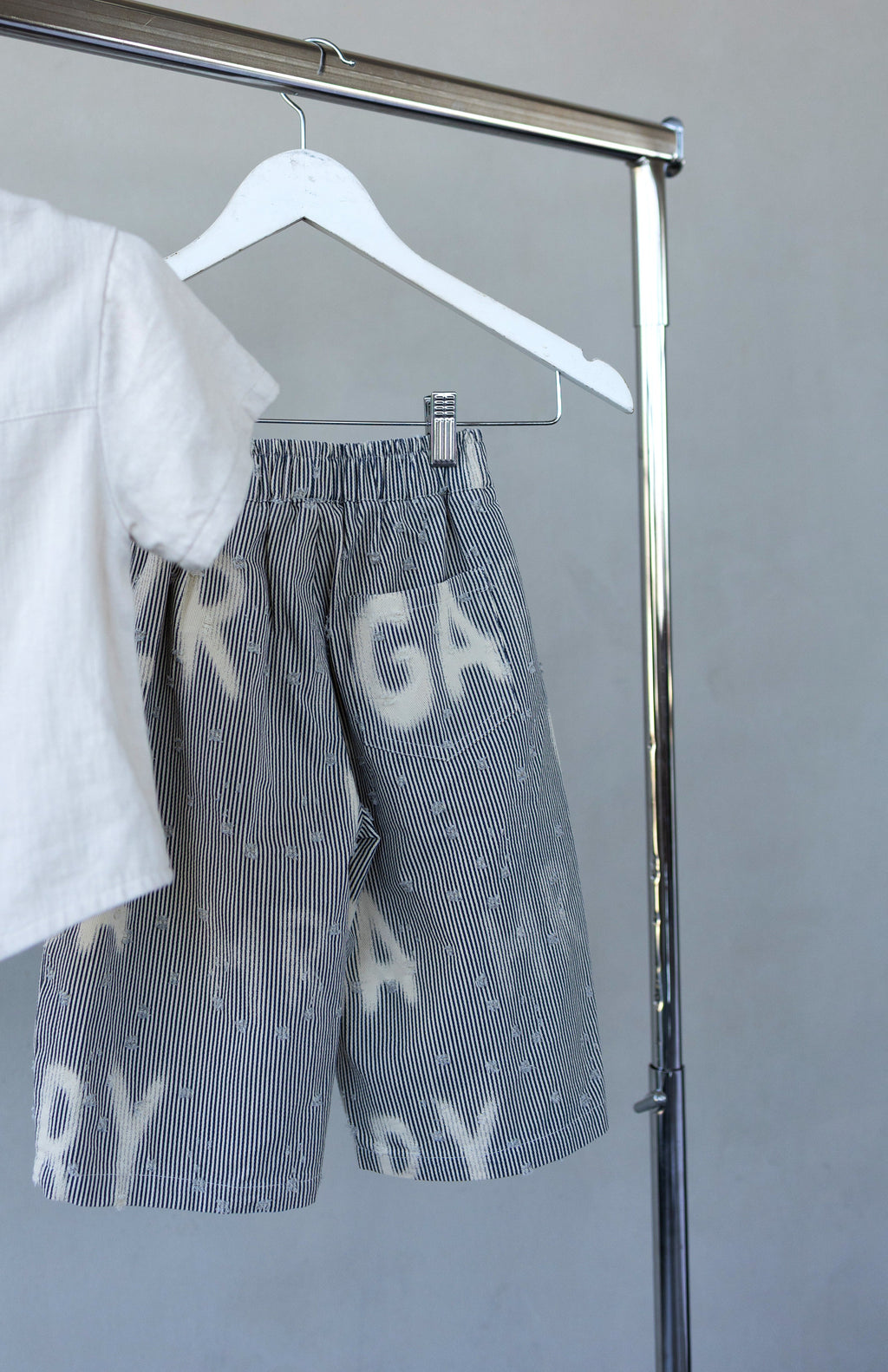 Grey Letters Pants