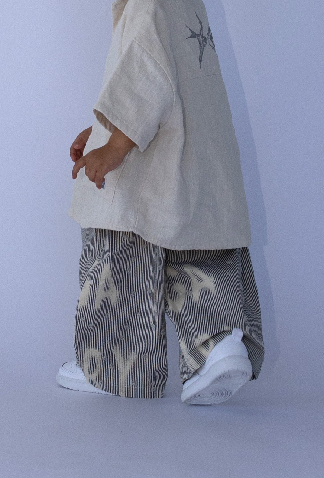 Grey Letters Pants