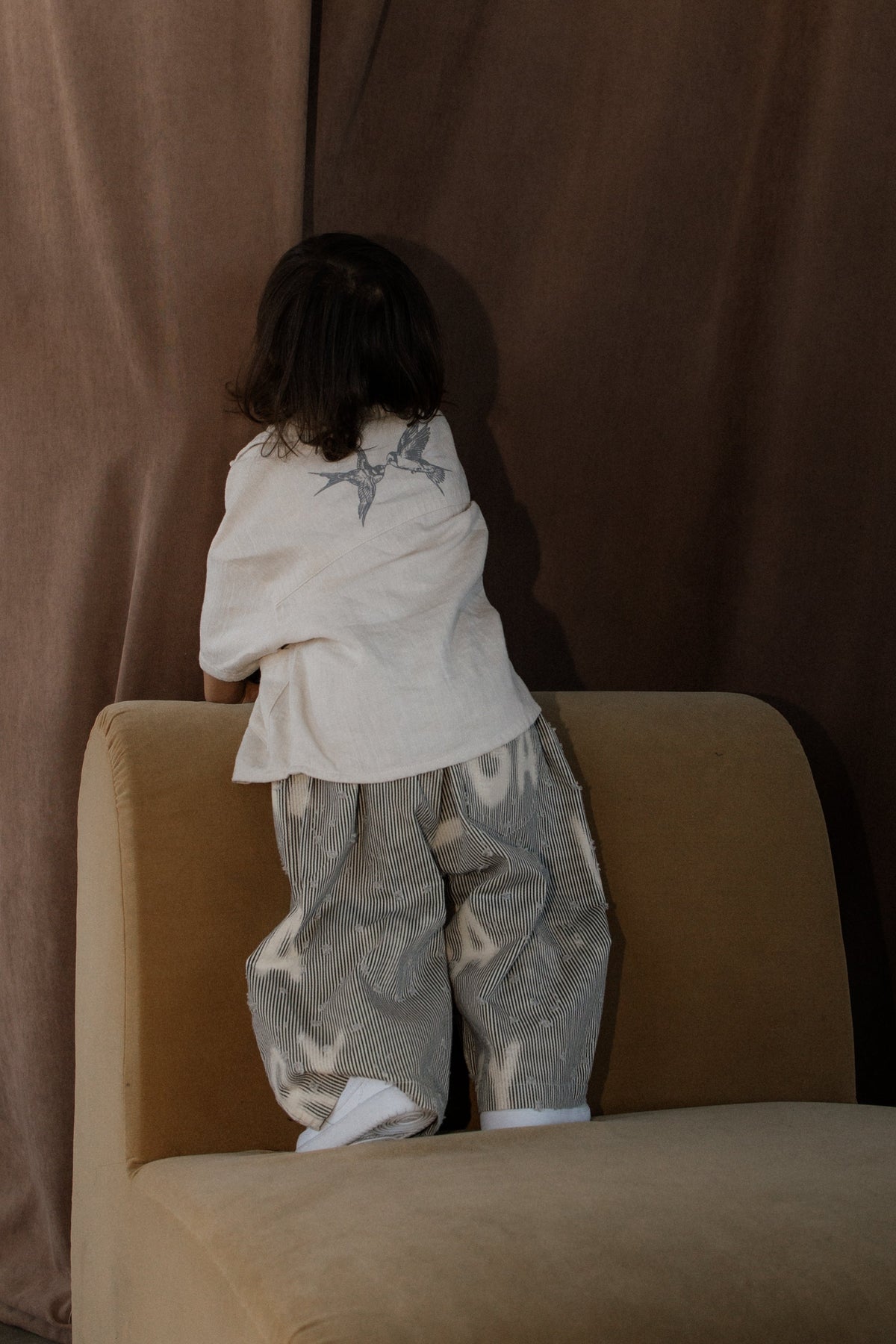 Grey Letters Pants