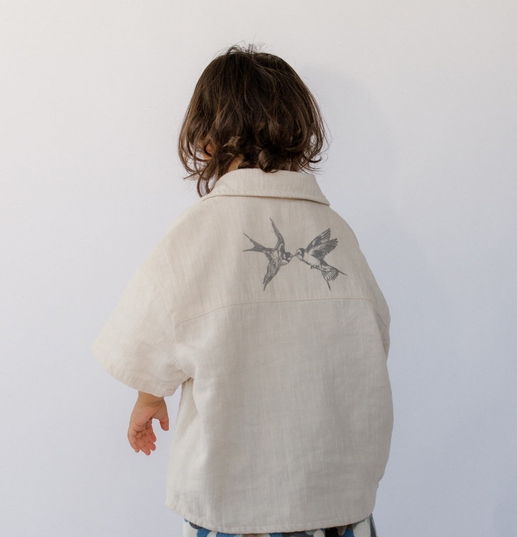 Beige Linen Shirt